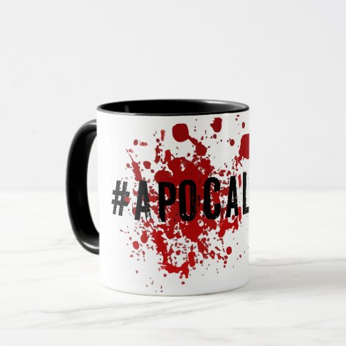 Message Gift Hashtag Spin Zombie Horror Mug