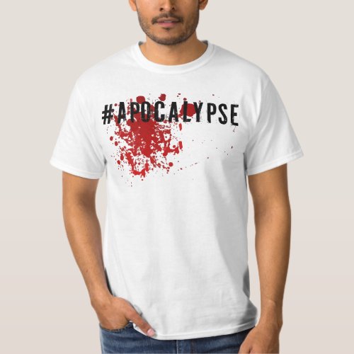 Message Gift Hashtag Spin Zombie Horror T_Shirt