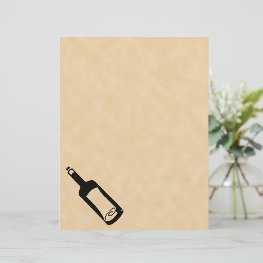 Message in a bottle. (Standing Front)