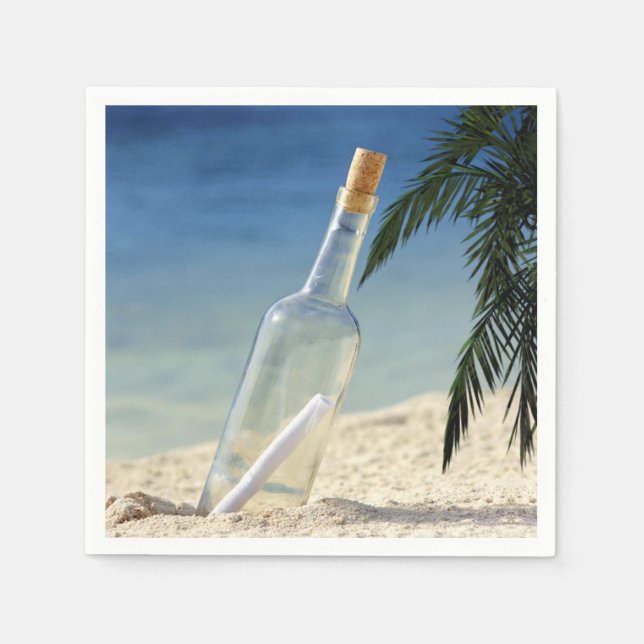 Message in a Bottle 2 Napkins (Front)