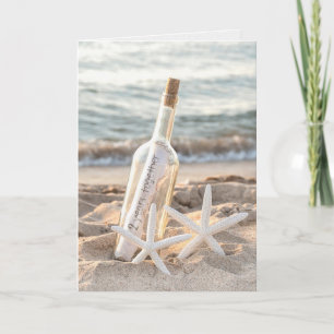 Message In A Bottle 2nd Anniversary Card