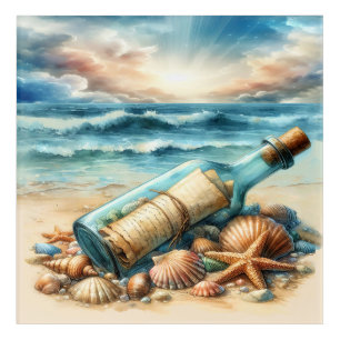 Message in a Bottle  Acrylic Print