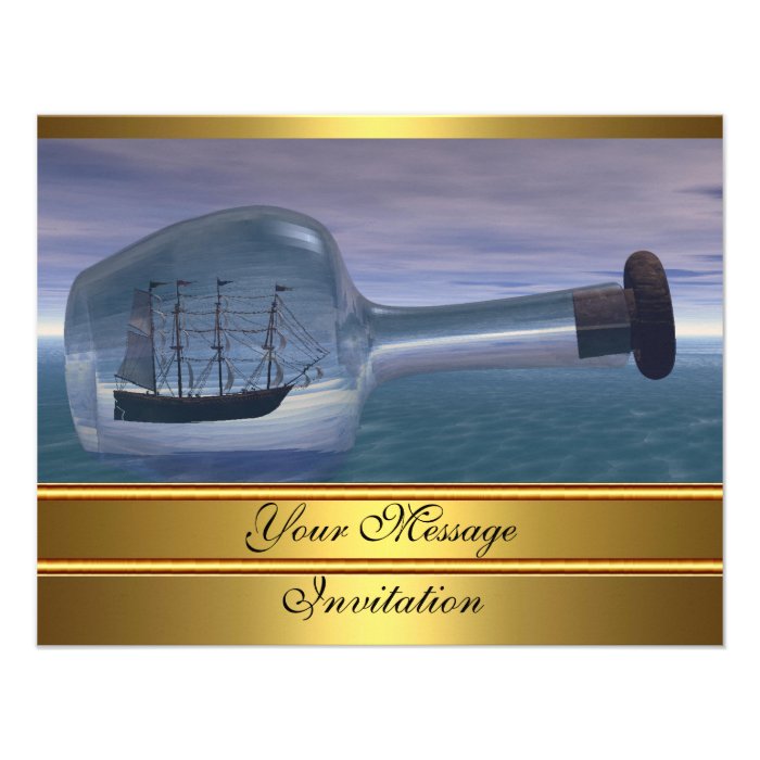 Message in a Bottle, Any Occasion Invitation