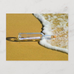 MESSAGE IN A BOTTLE BEACH Postcards