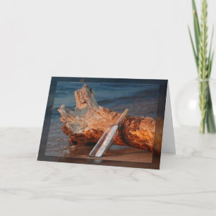 Message In a Bottle Birthday Card