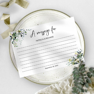 Message In A Bottle Card Wedding 