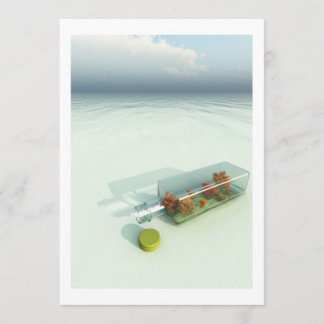 Message in a bottle invitation