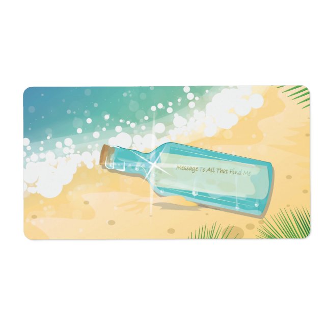 Message in a Bottle Label (Front)
