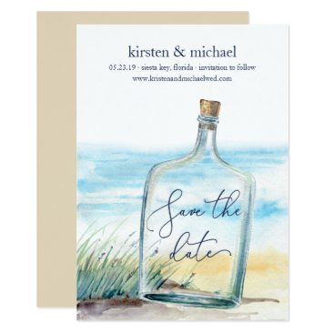 Message in a Bottle Save the Date Card Message in a Bottle Save the Date Card