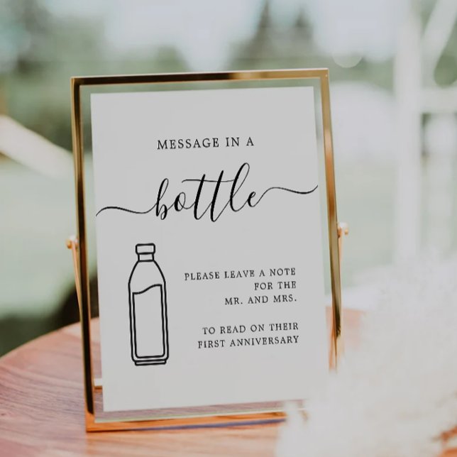 Message in a Bottle Sign | Wedding Guest Book (Message in a Bottle Sign | Wedding Guest Book)