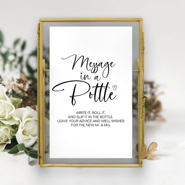 Message in a Bottle Wedding Guest Book Sign (Creator Uploaded)