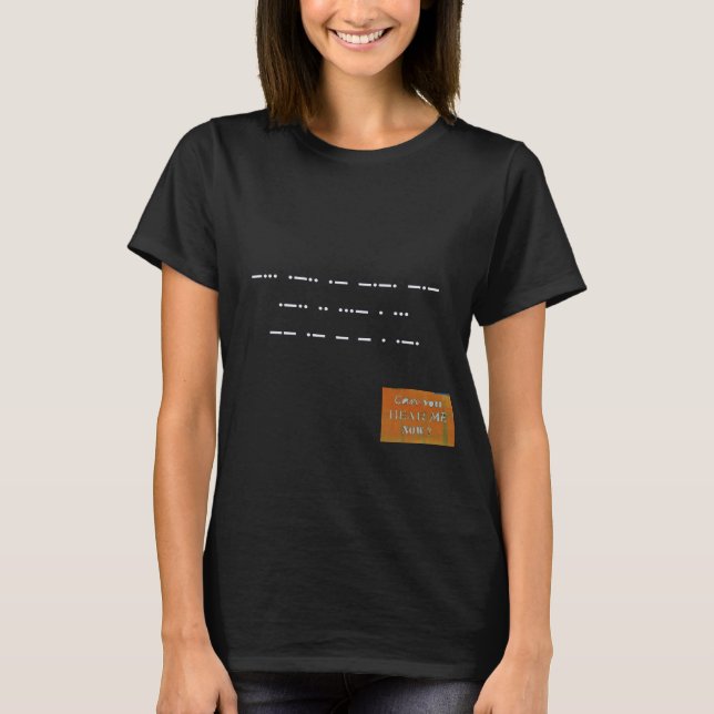 Message in Morse Code: Black Lives Matter. T-Shirt (Front)