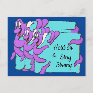 Message Octopus Cartoon Cust. Text Postcard