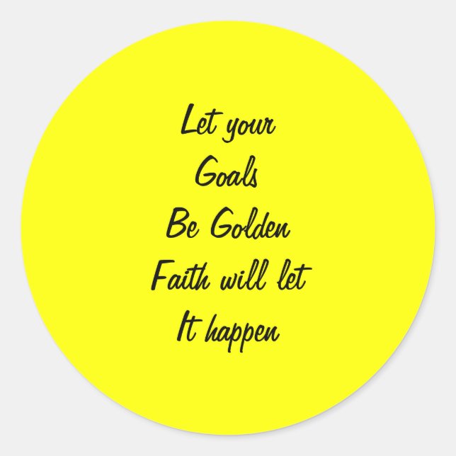 Message of faith stickers (Front)