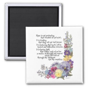 Message Of Hope Gifts Magnet by SimoneSheppardDesign at Zazzle