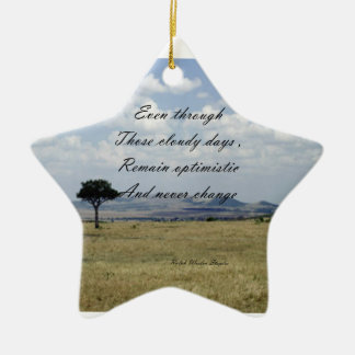 message of optimism ornaments