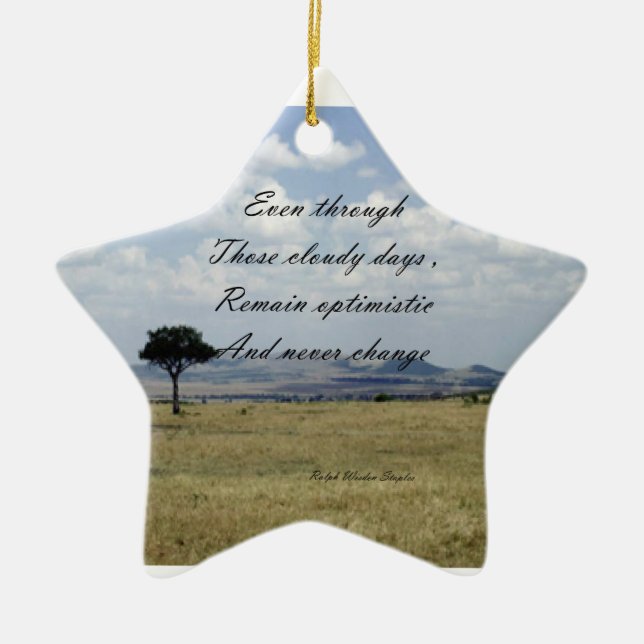 message of optimism ornaments (Front)