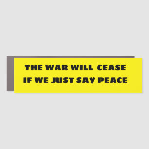 MESSAGE OF PEACE CAR MAGNET