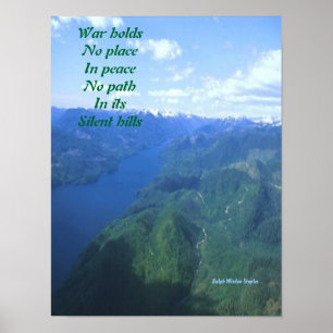 Message of peace poster