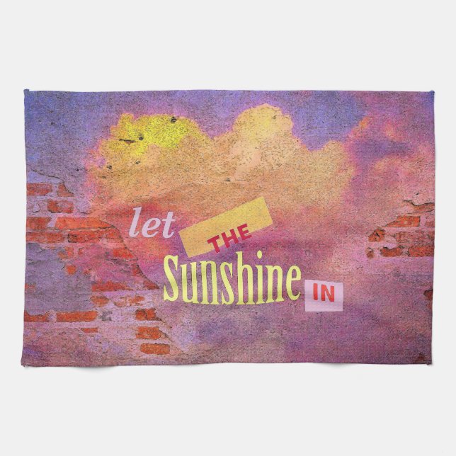 Message on a Wall Kitchen Towel (Horizontal)