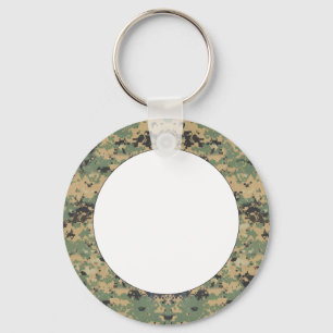 Message on Camo Keychain
