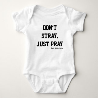 message on faith and prayer baby bodysuit