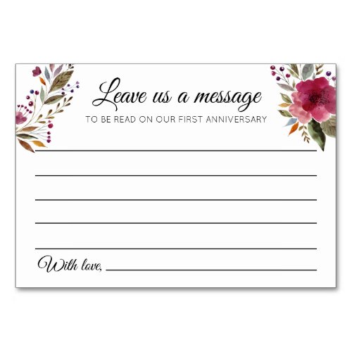 Message to Newlyweds Guest Book Wedding Cards