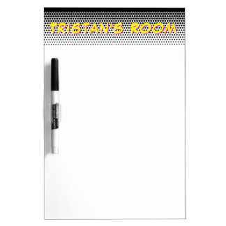 Message White Board custom name comic book style