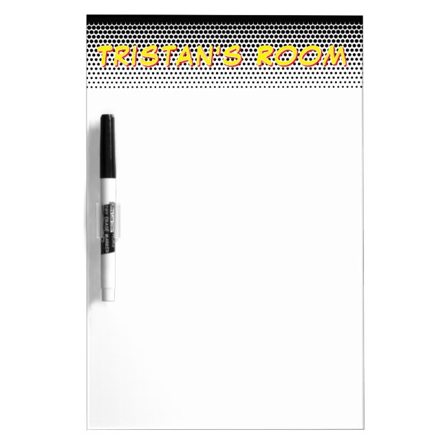 Message White Board custom name comic book style (Front)
