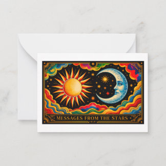 Messages From The Stars - Design 1 Note Card