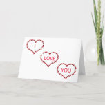 MESSAGES IN HEARTS SAY "I LOVE YOU" CARD<br><div class="desc">THANKS FOR STOPPING BY ONE OF MY EIGHT STORES!!!!!</div>