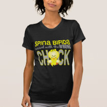 Messed With Wrong Chick 1 Spina Bifida T-Shirt