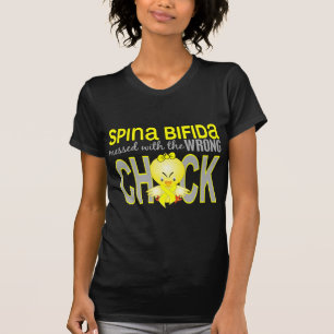 Messed With Wrong Chick 1 Spina Bifida T-Shirt