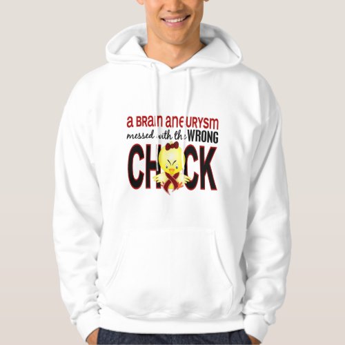 Messed With Wrong Chick Brain Aneurysm Hoodie