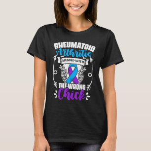 Messed Wrong Chick Ribbon Rheumatoid Arthritis Awa T-Shirt