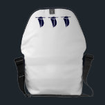 Messenger Bag Sailboats<br><div class="desc">Messenger Bag shown in navy/white with cute sailboat accents. Customize this item or buy as is.</div>