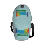 periodic  table  of  elements  Messenger Bags (mini)