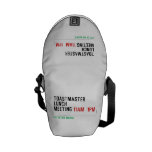 TOASTMASTER LUNCH MEETING  Messenger Bags (mini)
