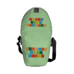 Periodic Table Writer  Messenger Bags (mini)