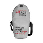 millicent fawcett statue  Messenger Bags (mini)