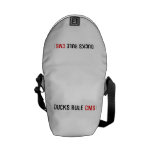 DUCKS RULE  Messenger Bags (mini)