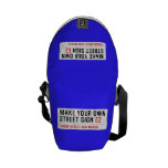 make your own street sign  Messenger Bags (mini)