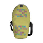 I love 
 Ms Nikki
 Cause
 She is
 Beautiful    Messenger Bags (mini)
