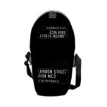 LONDON STREET SIGN  Messenger Bags (mini)