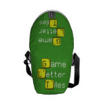 Game Letter Tiles  Messenger Bags (mini)