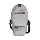 Coronation Quiche  (piss up)  Messenger Bags (mini)