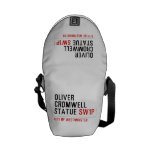 oliver cromwell statue  Messenger Bags (mini)