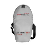 F*CK THE FREE  Messenger Bags (mini)