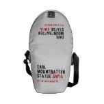 earl mountbatten statue  Messenger Bags (mini)