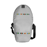 being smart is cool  Messenger Bags (mini)